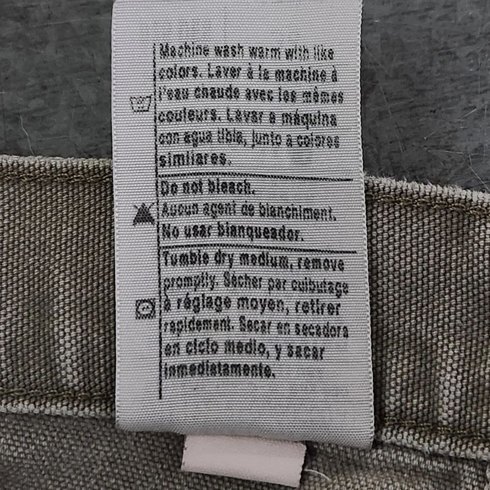 Vintage Carhartt Washed Duck Work Shorts Mens 36 Tan Canvas B25 DES Workwear